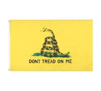 Don’t Snack on Me, Indoor Outdoor Banner, 35x59 Inches Double Sided Tea Celebrate Flag, Gadsden Libertarian Design, Perfect for Bedroom, Home, Patio, Garden Decor Material Polyester