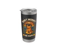 Don´t Worry Be Capy - Donne Uomini Ragazzi Ragazze Capybara Bicchiere termico in acciaio inox doppia parete
