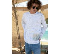 Don The Fuller White Cotton Men Sweater - M