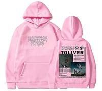 Don Toliver Hardstone Psycho 2025 Felpe Felpa con Cappuccio per Uomo Donna,Hip Hop Lunghe Sweatshirt,Rosa,M