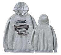 Don Toliver Hardstone Psycho Tour 2025 Felpe Felpa con Cappuccio per Uomo Donna,Hip Hop Lunghe Sweatshirt,Grigio,S