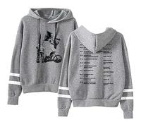Don Toliver Hardstone Psycho Tour Felpe Felpa con Cappuccio per Uomo Donna,Hip Hop Lunghe Sweatshirt,Grigio,XL