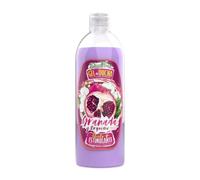 DONA FLORA - Gel Corpo Melograno e Orchidea 750ml - Effetto Stimolante - Idratante e Tonificante - Pelle Morbida e Profumata - Formula Naturale e Vegana - Uso Quotidiano