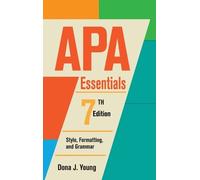 Dona Jean Young APA Essentials, 7th Edition (Copertina rigida)