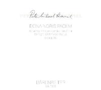 Dona nobis pacem (1984) -Worte des Titels dreisprachig (lat, engl, dt), das Wort Frieden in Sanskrit und russisch und die lateinischen und indischen Notennamen-. Chorpartitur