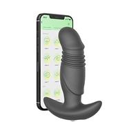 Dona Vibratori APP Telescopico Vibratore Anale Massaggiatore Della Prostata Buttplug Stimolatore Della Prostata Ritardo Eiaculazione Dildo Vibratori Giocattoli Del Sesso per Gli Uomini
