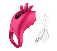 Dona Vibratori Lingua Leccata Rotazione Massaggio Vibratore Vagina Clitoride/Stimolare Anello Pene G-spot Giocattoli Sessuali per Coppia sexy shop
