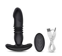 Dona Vibratori Plug anale vibrante telescopico Vibratore APP anale Giocattoli sessuali a distanza wireless per donne Culo Dildo anale Massaggiatore prostatico Buttplug