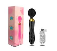 Dona Vibratori Potenti giocattoli del sesso del vibratore della bacchetta magica AV per le donne Stimolatore del clitoride del punto G 19 velocità Giocattoli del vibratore del dildo per adulti