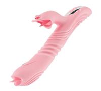 Dona Vibratori Sex Toys Per Donne Masturbazione femminile Telescopico rotante multi-velocità Riscaldamento Rabbit Vibratore Ricarica Prodotti per adulti Sex Shop