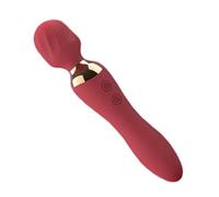 Dona Vibratori Vibratore a doppio uso a 12 frequenze per le donne Dildo a testa da 42 mm Femmina G Spot Sex Toys Stimolatore Ricaricatore Massaggiatore 18 Adulti
