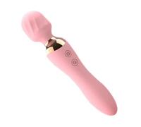 Dona Vibratori Vibratore a doppio uso a 12 frequenze per le donne Dildo a testa da 42 mm Femmina G Spot Sex Toys Stimolatore Ricaricatore Massaggiatore 18 Adulti