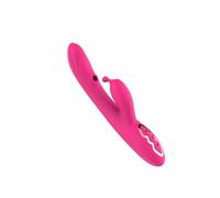 Dona Vibratori Vibratore a vibrazione a 7 frequenze per le donne Massaggiatore per la stimolazione del dildo femminile con tripla presa in giro Carica magnetica