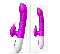 Dona Vibratori Vibratore del coniglio di spinta per le donne Stimolatore del clitoride che riscalda i vibratori del dildo Giocattoli del sesso femminile per gli adulti 18