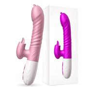 Dona Vibratori Vibratore del coniglio di spinta per le donne Stimolatore del clitoride che riscalda i vibratori del dildo Giocattoli del sesso femminile per gli adulti 18