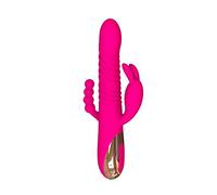 Dona Vibratori Vibratore del coniglio Vibrazione telescopica Punto G Stimolatore del clitoride Vibratori del dildo Masturbazione del capezzolo femminile Giocattoli del sesso per le donne