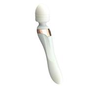 Dona Vibratori Vibratore motore a doppia testa Masturbazione femminile Giocattoli del sesso Vibrazione multifrequenza Bacchetta potente Serie di fidanzate Fornitura per adulti