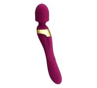 Dona Vibratori Vibratore motore a doppia testa Masturbazione femminile Giocattoli del sesso Vibrazione multifrequenza Bacchetta potente Serie di fidanzate Fornitura per adulti