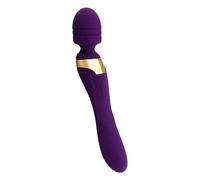 Dona Vibratori Vibratore motore a doppia testa Masturbazione femminile Giocattoli del sesso Vibrazione multifrequenza Bacchetta potente Serie di fidanzate Fornitura per adulti
