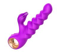 Dona Vibratori Vibratore telescopico Riscaldamento Spinta Capezzolo Vibratore Clitoride G Spot Dildo Vibratore Stimolatore Giocattoli sessuali per donna Adulto