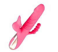 Dona Vibratori Vibratori Spinta Dildo Clitoride Capezzolo Pompino Stimolazione del clitoride del punto G Masturbazione femminile Giocattoli del sesso per le donne