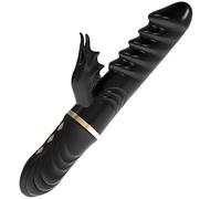 Dona Vibratori Vibrazione telescopica Punto G Vibratore della vagina Clitoride Butt Plug Stimolatore anale Massaggiatore Giocattoli erotici del sesso per le donne Dildo Sex Shop