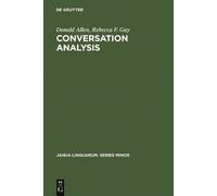 Donald Allen Rebecca F. Guy Conversation Analysis (Copertina rigida)