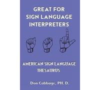 Donald Cabbage Great For Sign Language Interpreters American Sign La (Tascabile)
