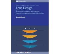 Donald Dilworth Lens Design (Tascabile)