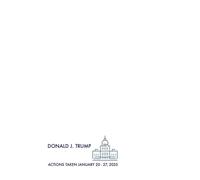 Donald John Trump Trump's First Week Actions (Tascabile) Wmlc Pamphlets
