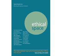 Donald Matheson Sue Joseph Tom Bradsh Ethical Space Vol. 22 Issue 3 (Tascabile)