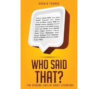 Donald Thomas Who Said That? (Tascabile)
