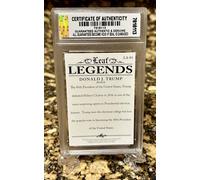 Donald Trump 2022 Foglia Vittoria Potus Legends Graduate Gem-Mt 10 Card #LA-03