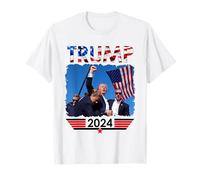 Donald Trump 2024 è sopravvissuto al raduno elettorale Bandiera degli Stati Uniti Maglietta