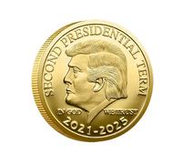 Donald Trump 2024 Save America Again Challenge Coin - President Trump 47th Re-Election Collectible with Case - Limited Edition American Eagle commemorative coins, 40mm, 30g(Trump Gold-plated Coin)