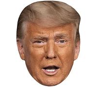 Donald Trump (Eyebrow) Maschere di persone famose, facce di cartone
