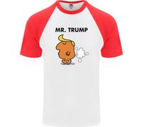 Donald Trump Fart Farting Flatulenza Divertente Uomo S/S Maglietta Baseball