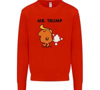 Donald Trump Fart Scorreggio Flatulence Divertente Bambini Felpa Maglione