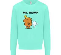 Donald Trump Fart Scorreggio Flatulence Divertente Bambini Felpa Maglione