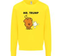 Donald Trump Fart Scorreggio Flatulence Divertente Bambini Felpa Maglione