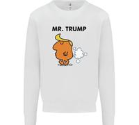 Donald Trump Fart Scorreggio Flatulence Divertente Bambini Felpa Maglione