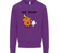 Donald Trump Fart Scorreggio Flatulence Divertente Bambini Felpa Maglione