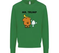 Donald Trump Fart Scorreggio Flatulence Divertente Bambini Felpa Maglione