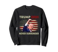 Donald Trump ha sparato mai arrendersi 2024 Felpa