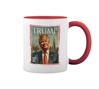 Donald Trump Long Live The King Bianco tazza di caffè con Red Rim & Handle Mug