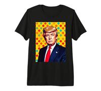 Donald Trump Pop Art Movimento Ritratto Maglietta Premium