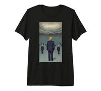 Donald Trump Surrealismo Art Movement Ritratto Maglietta Premium