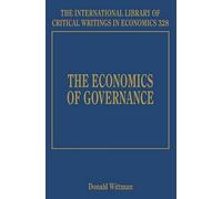 Donald Wittman The Economics of Governance (Copertina rigida)