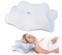 DONAMA Cuscino Cervicale Memory 63x38x14 cm per Supino Pancia in Giù Lato | Cuscino 2 in 1 Cuscino Ergonomico Cuscino per Cervicale Fodera Removibile Schiuma Traspirante per Ogni Dormiente