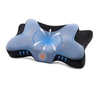DONAMA Cuscino Cervicale per Dormire, Cuscino Ergonomico Cervicale,Blu Nero